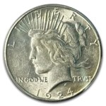 1924-S Peace Dollar AU-58 PCGS