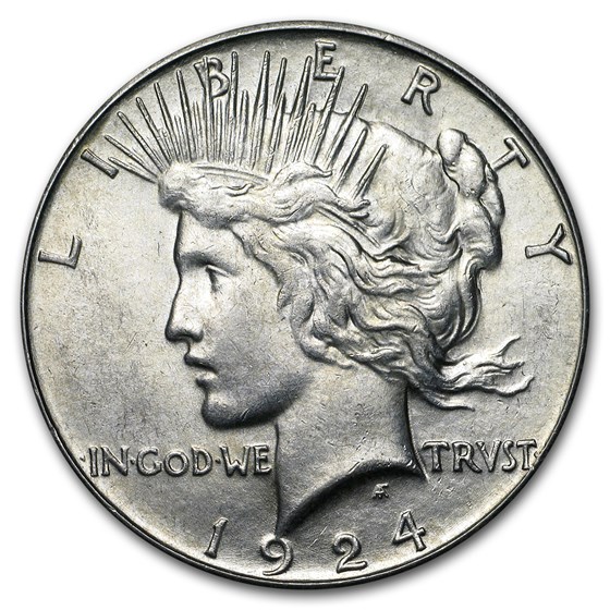 1924-S Peace Dollar AU-58 1924-S Peace Dollar AU-58