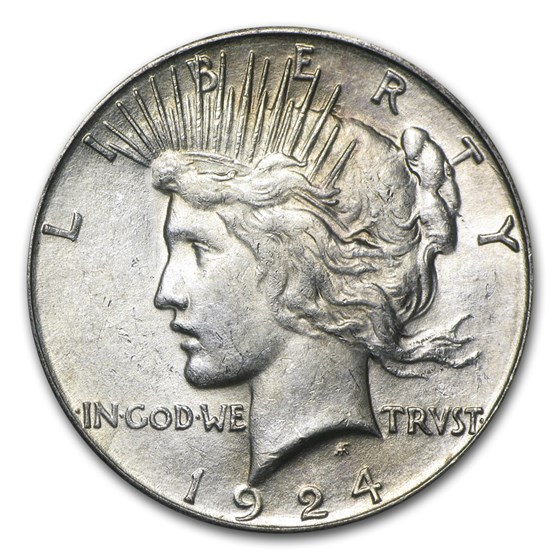 1924-S Peace Dollar AU 1924-S Peace Dollar AU