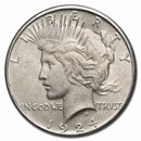 1924-S Peace Dollar BU Details (Cleaned)