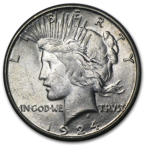 1924-S Peace Dollar BU 1924-S Peace Dollar BU