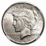 1924-S Peace Dollar MS-63 NGC