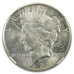 1924-S Peace Dollar MS-64+ NGC