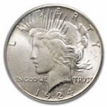 1924-S Peace Dollar MS-64 PCGS (Toned)