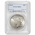 1924-S Peace Dollar MS-64 PCGS (Toned)