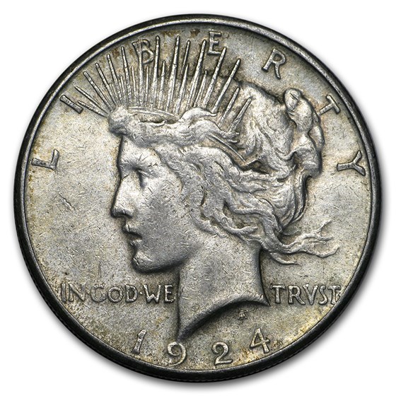 1924-S Peace Dollar XF