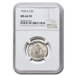 1924-S Standing Liberty Quarter MS-66 NGC (FH)