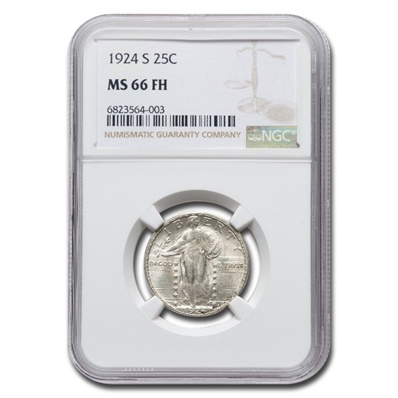 1924-S Standing Liberty Quarter MS-66 NGC (FH) 1924-S Standing Liberty Quarter MS-66 NGC (FH)