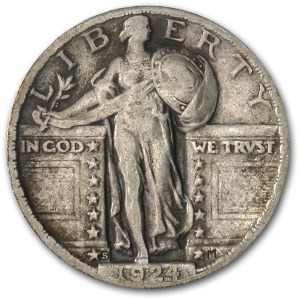 1924-S Standing Liberty Quarter VF Details (Cleaned) 1924-S Standing Liberty Quarter VF Details (Cleaned)