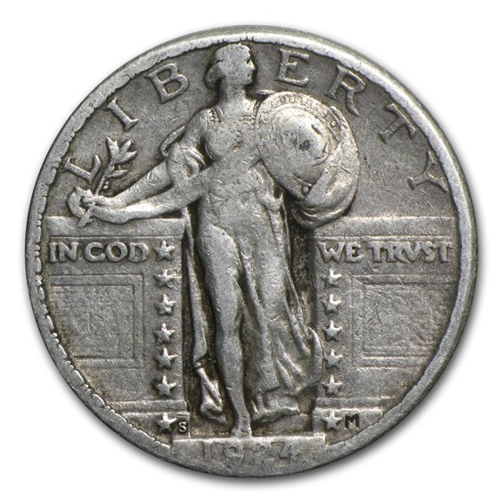 1924-S Standing Liberty Quarter XF