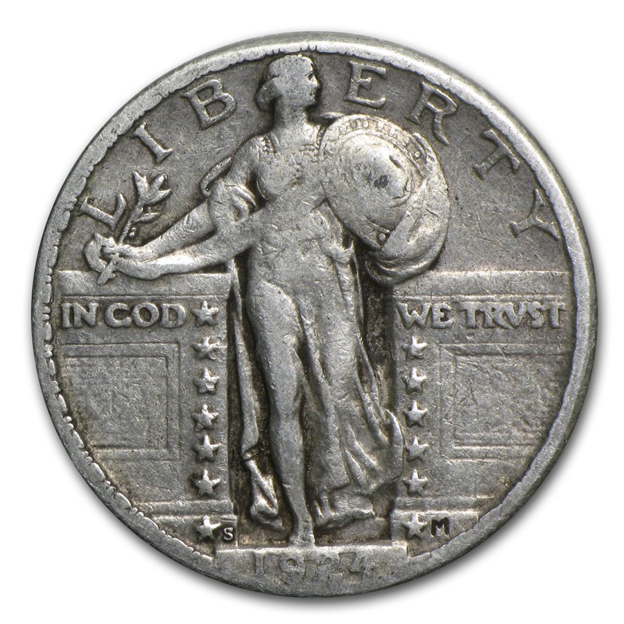 Buy 1924S Standing Liberty Quarter XF APMEX