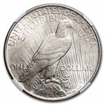 1924 Stage Coach Peace Dollar BU NGC