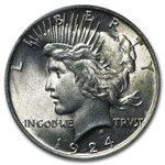 1924 Stage Coach Silver Dollar BU PCGS