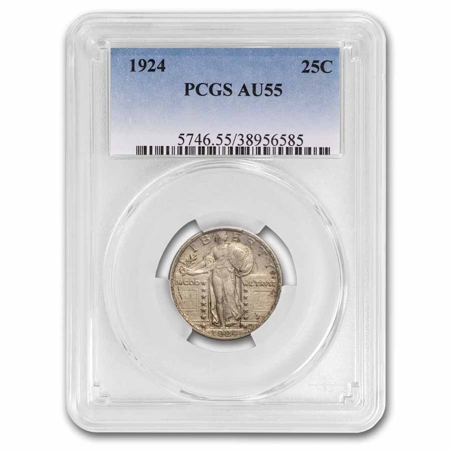 1924 Standing Liberty Quarter AU-55 PCGS