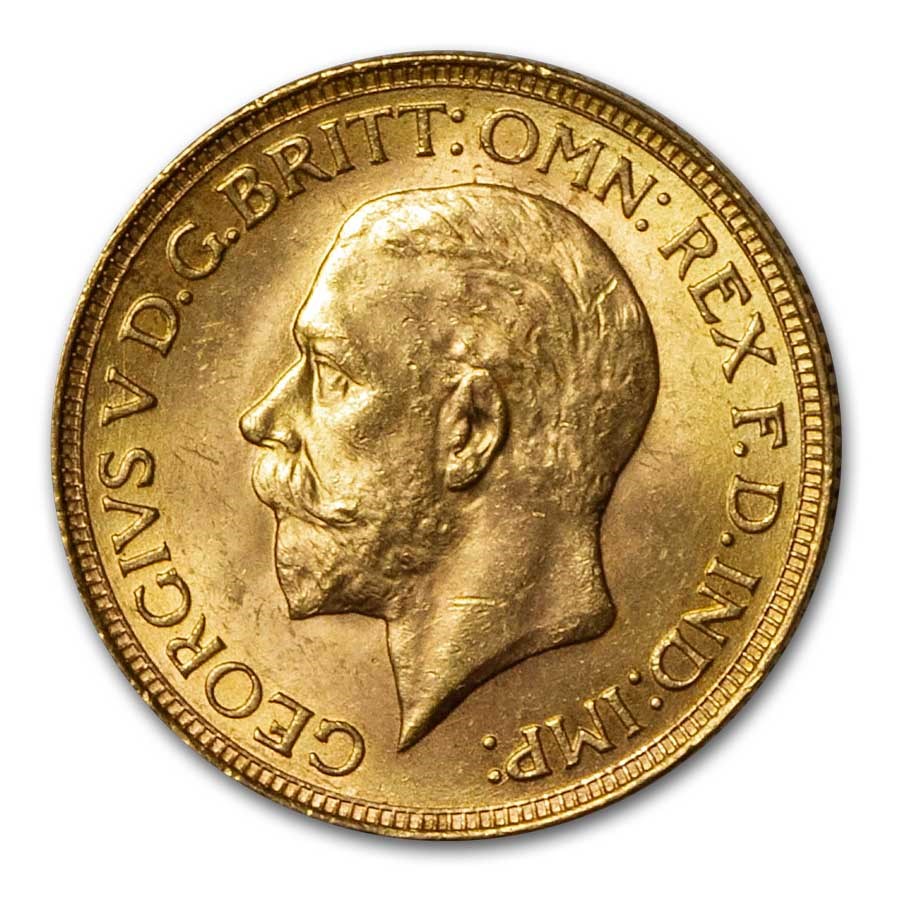 1925-1932 South Africa Gold Sovereign George V BU