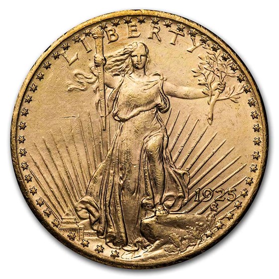 1925 $20 Saint-Gaudens Gold Double Eagle AU 1925 $20 Saint-Gaudens Gold Double Eagle AU