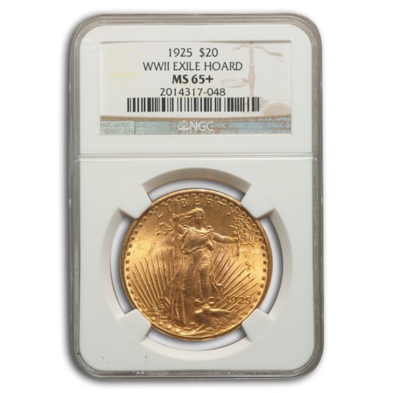 1925 $20 Saint-Gaudens Gold Double Eagle MS-65+ NGC 1925 $20 Saint-Gaudens Gold Double Eagle MS-65+ NGC
