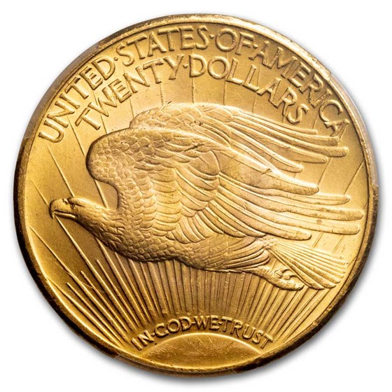 Buy 1925 20 SaintGaudens Gold Double Eagle MS65 PCGS APMEX