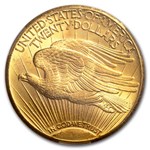 1925 $20 St Gaudens Gold Double Eagle MS-63 CACG