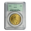 1925 $20 St Gaudens Gold Double Eagle MS-63 PCGS