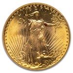1925 $20 St Gaudens Gold Double Eagle MS-65 NGC CAC