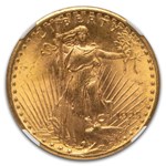 1925 $20 St Gaudens Gold Double Eagle MS-65 NGC