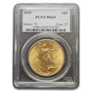 1925 $20 St Gaudens Gold Double Eagle MS-65 PCGS