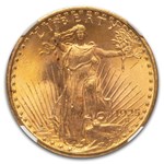 1925 $20 St Gaudens Gold Double Eagle MS-66+ NGC