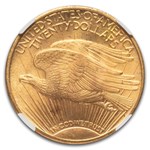 1925 $20 St Gaudens Gold Double Eagle MS-66+ NGC