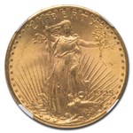 1925 $20 St Gaudens Gold Double Eagle MS-66+ NGC
