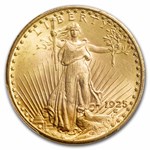 1925 $20 St Gaudens Gold Double Eagle MS-66 PCGS