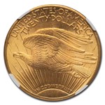 1925 $20 St Gaudens Gold Double Eagle MS-67 NGC