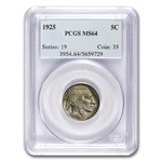 1925 Buffalo Nickel MS-64 PCGS