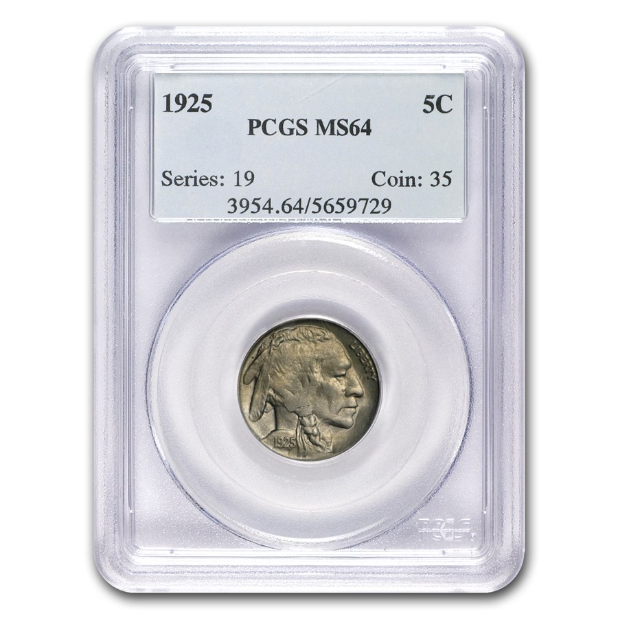 1925 Buffalo Nickel MS-64 PCGS