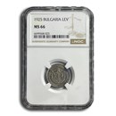 1925 Bulgaria Lev MS-66 NGC