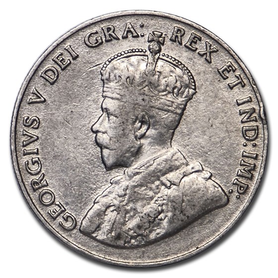 1925 Canada 5 Cents Very Fine 1925 Canada 5 Cents Very Fine