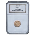 1925-D $2.50 Indian Gold Quarter Eagle MS-62 NGC