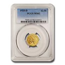 1925-D $2.50 Indian Gold Quarter Eagle MS-62 PCGS