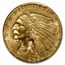 1925-D $2.50 Indian Gold Quarter Eagle MS-63 PCGS