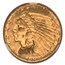 1925-D $2.50 Indian Gold Quarter Eagle MS-64 NGC