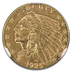 1925-D $2.50 Indian Gold Quarter Eagle MS-65 NGC