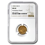 1925-D $2.50 Indian Gold Quarter Eagle MS-66 NGC