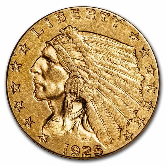 1925-D $2.50 Indian Gold Quarter Eagle XF 1925-D $2.50 Indian Gold Quarter Eagle XF