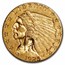 1925-D $2.50 Indian Gold Quarter Eagle XF
