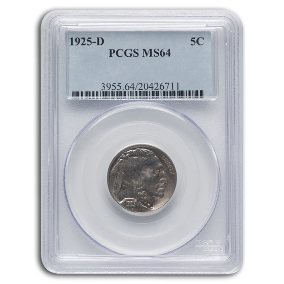 1925-D Buffalo Nickel MS-64 PCGS 1925-D Buffalo Nickel MS-64 PCGS
