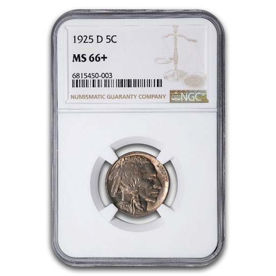 1925-D Buffalo Nickel MS-66+ NGC
