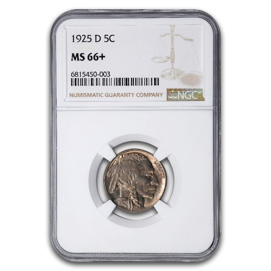 1925-D Buffalo Nickel MS-66+ NGC