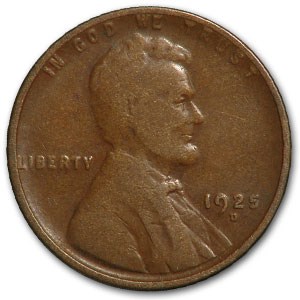 1925-D Lincoln Cent Good/VG 1925-D Lincoln Cent Good/VG