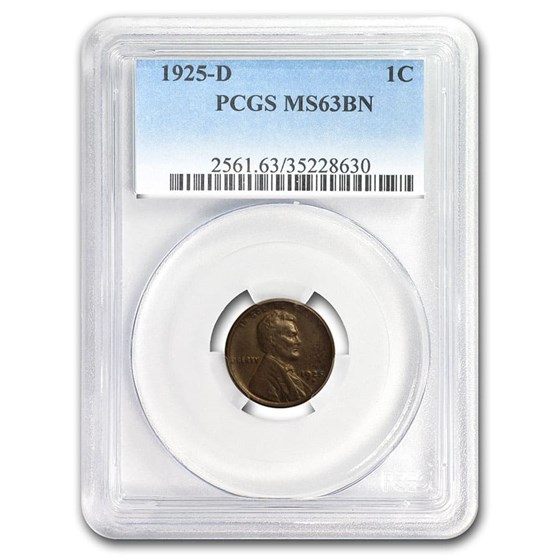 1925-D Lincoln Cent MS-63 PCGS (Brown) 1925-D Lincoln Cent MS-63 PCGS (Brown)