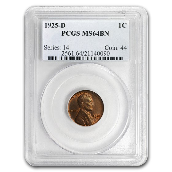 1925-D Lincoln Cent MS-64 PCGS (Brown) 1925-D Lincoln Cent MS-64 PCGS (Brown)
